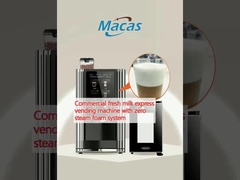 Automate de vente rapide de lait frais commercial avec système de mousse à vapeur nulle