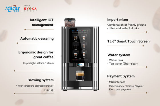 acheter Vendeuse de café à expresso en acier inoxydable 304 commercial 57 kg fabrication en ligne
