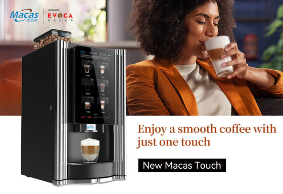 acheter MACAS 15,6 pouces écran tactile machine à expresso automatique 220V 50Hz fabrication en ligne