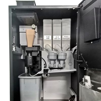 Automatique de vente automatique de cappuccino en acier métallique