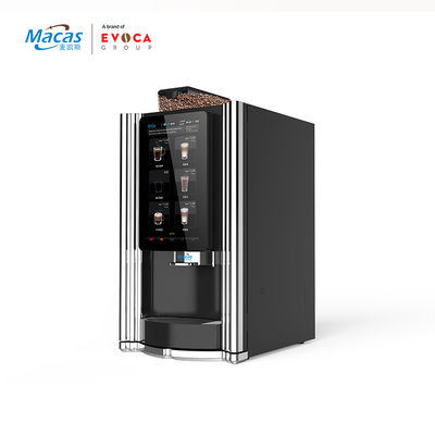 Tableau haut 12 types de boissons chaudes fraîches moulues 15,6 pouces écran tactile Commercial Smart type distributeur de café
