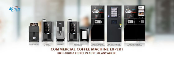 Vendeuse de café à écran tactile commerciale avec support IOT