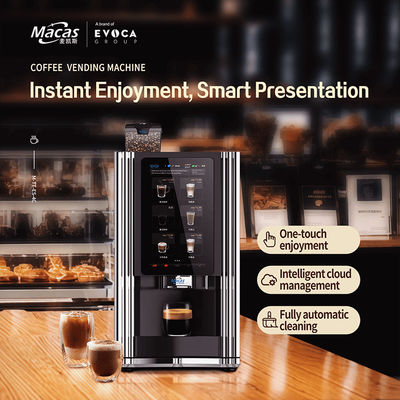 Machine à café automatique de 58 kg sélection automatique de boissons noires pour la commodité