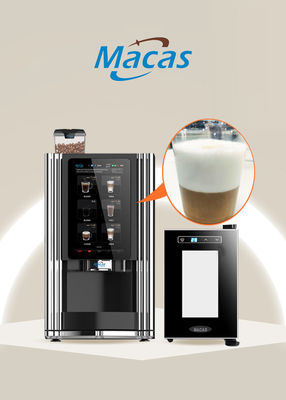 Automate de vente rapide de lait frais commercial avec système de mousse à vapeur nulle