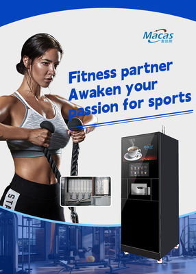acheter Touch Screen Instant Coffee Vending Machine with 4 Mixers and 3.8L*8 Instant Powder Canisters and High Pressure Espresso Brewer fabrication en ligne