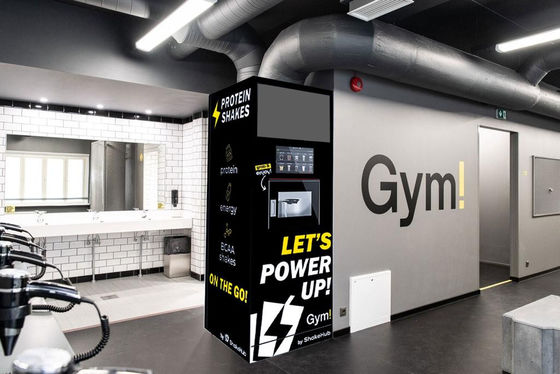 Vendeuse automatique de protéines dans le gymnase