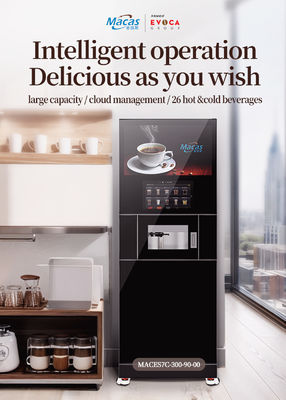 Matériaux de qualité alimentaire et pièces d'origine européenne sur la machine à café Macas entièrement automatique