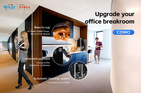 Vendeuse de café intelligente et compacte pour le déploiement des OCS par Evoacas
