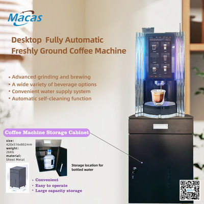 15Machine à café à écran tactile de 6 pouces avec armoire personnalisée pour bureau