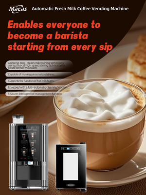 acheter Best Fresh Milk Automatic Espresso Coffee Vending Machine suits in Coffee Shops fabrication en ligne