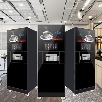 acheter Nouveau distributeur commercial de thé chaud et froid machine à café en acier inoxydable Auto-service Premix Fonction programmable 9 bar pression fabrication en ligne