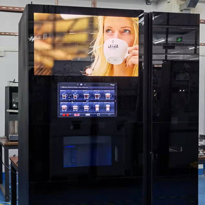 Un bon prix. 220VAC machine automatique de vente de thé et de café avec glacière en ligne