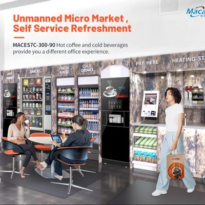 NAYAX Payment Floor Standing Coffee Machine Mini Vending Machine Pour le café