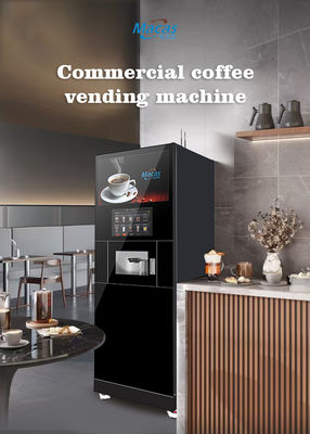 Macas, machine à café entièrement automatique avec écran tactile de 27 pouces et surveillance intelligente